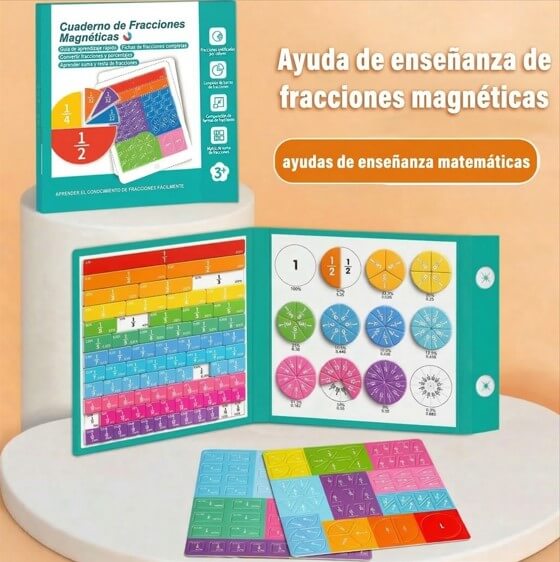 ¡Domina las Fracciones Jugando! El Libro Magnético que Transforma las Tareas en Diversión