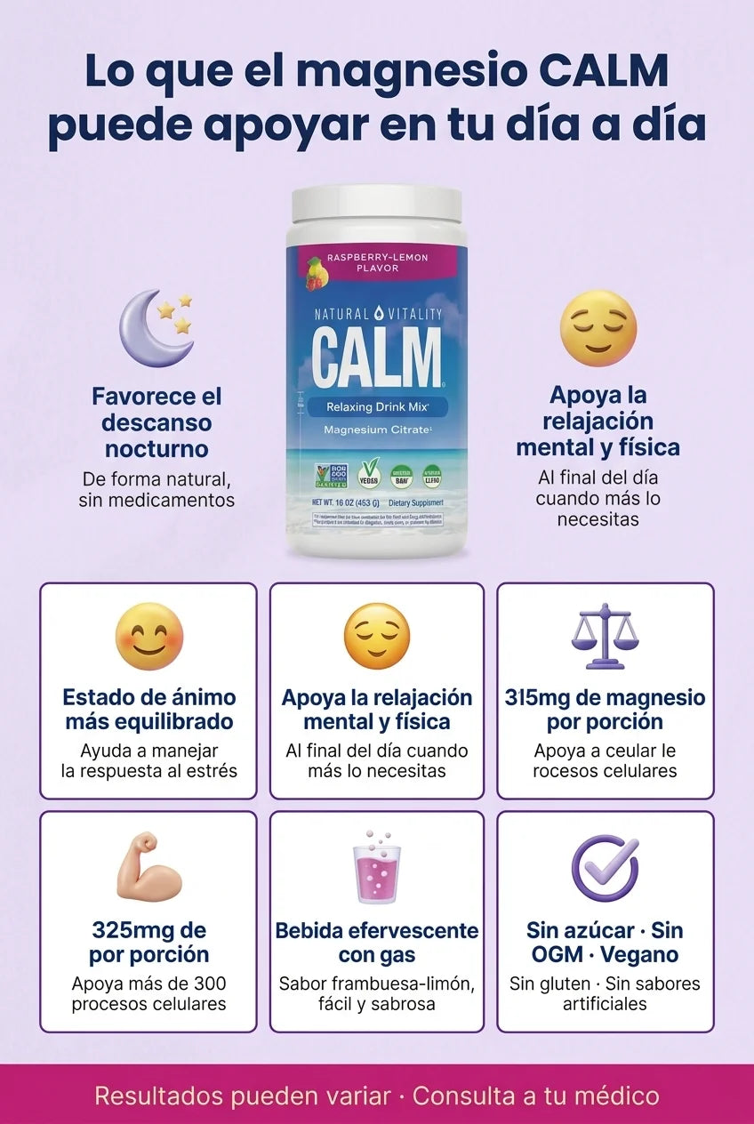 Lo que el magnesio CALM puede apoyar en tu día a día