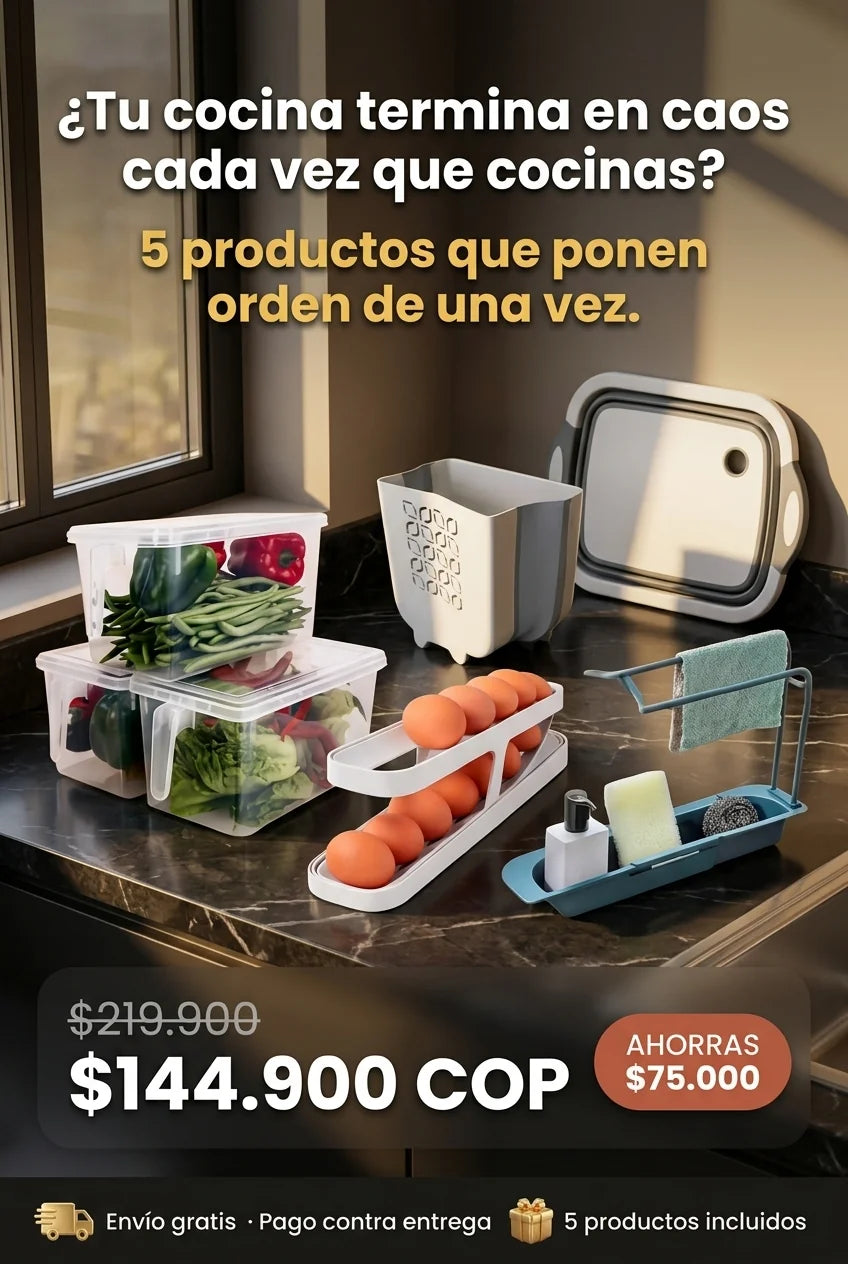¿Tu cocina termina en caos cada vez que cocinas?