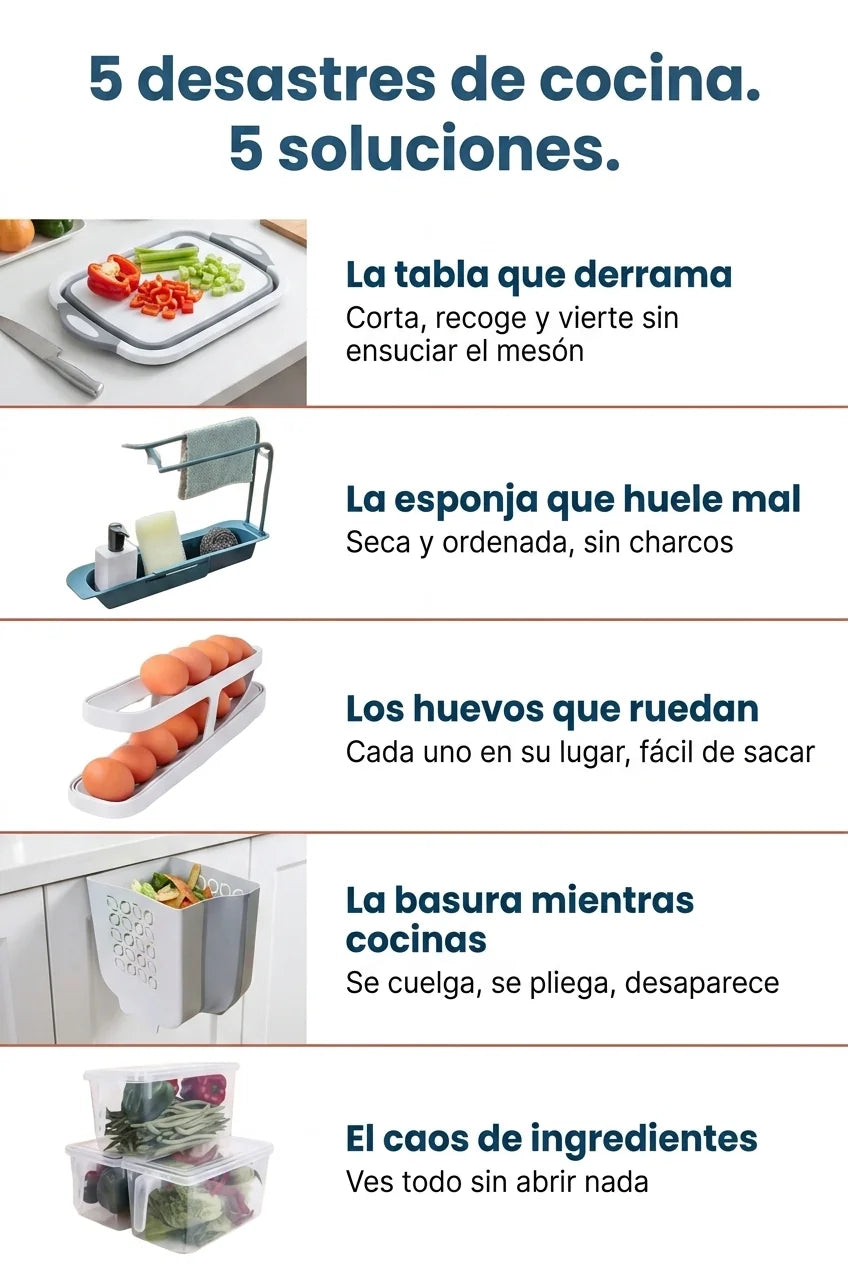 5 desastres de cocina. 5 soluciones.