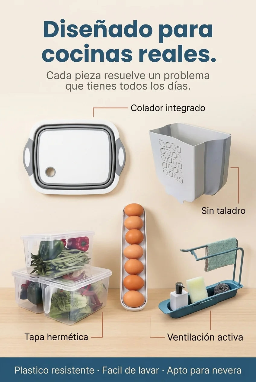 Diseñado para cocinas reales.